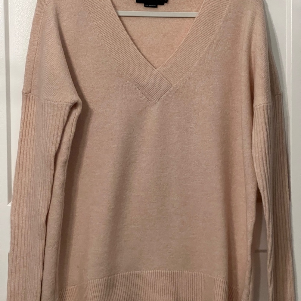 Hatch Elegant Beige V-Neck Sweater Maternity